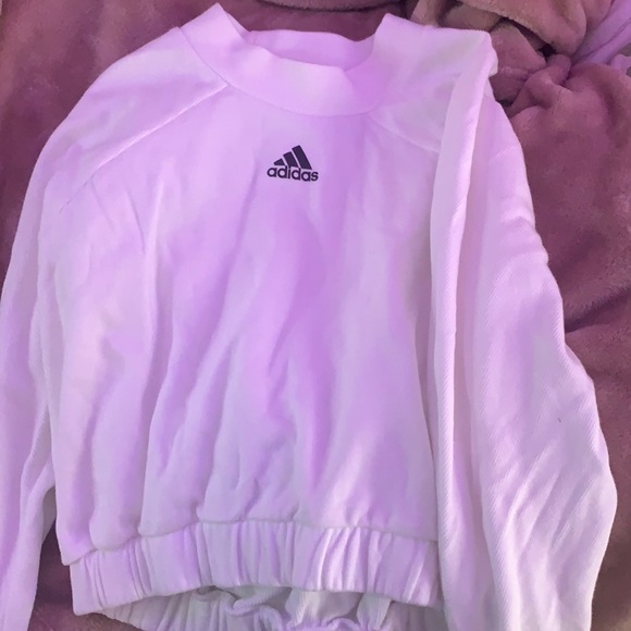 Adidas Cropped Crewneck - Picture 1 of 3